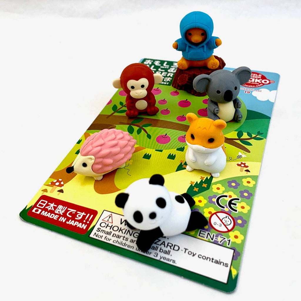 Iwako Animal Puzzle Erasers Set - Freshie & Zero Studio Shop