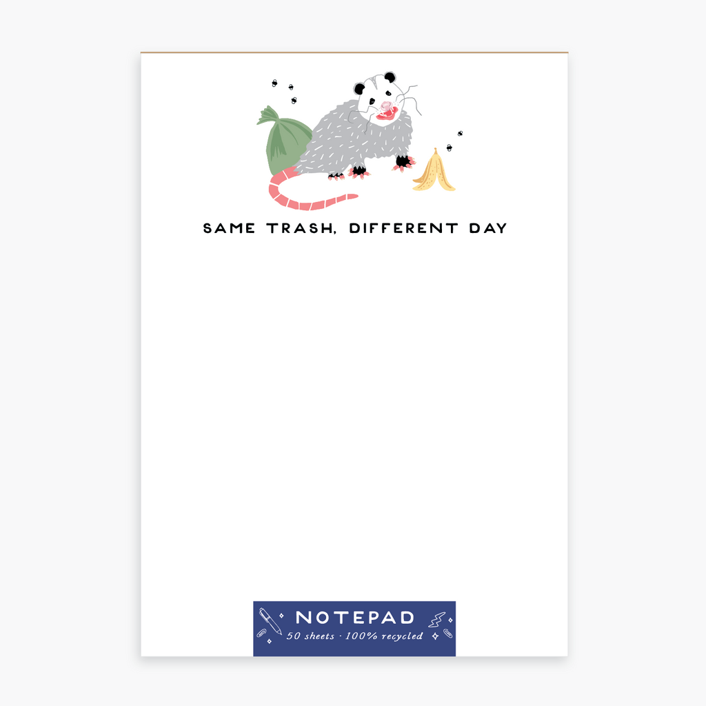 Opossum Notepad - Freshie & Zero Studio Shop