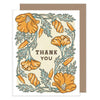 Thank You California Poppy Card - Freshie & Zero Studio Shop