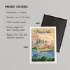Nashville River Bridge Cityscape Magnet - Freshie & Zero Studio Shop