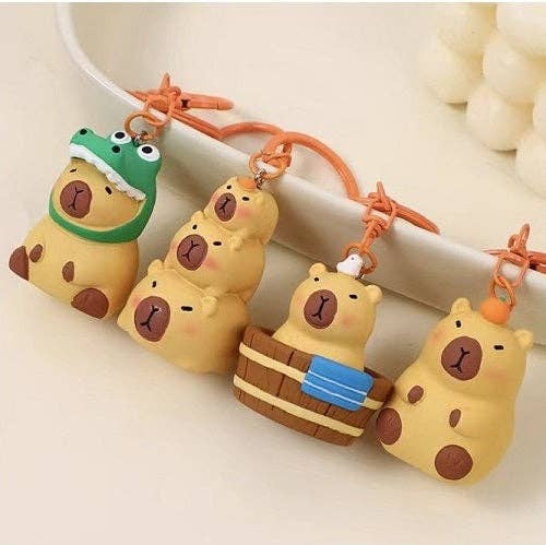 Capybara Key Charm Keychain - Freshie & Zero Studio Shop