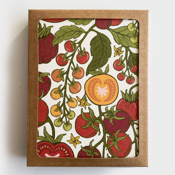 Tomato Boxed Card Set of 8 - Freshie & Zero Studio Shop