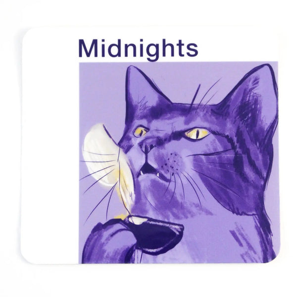 SwiftieCat Midnights Cat Vinyl Sticker - Freshie & Zero Studio Shop