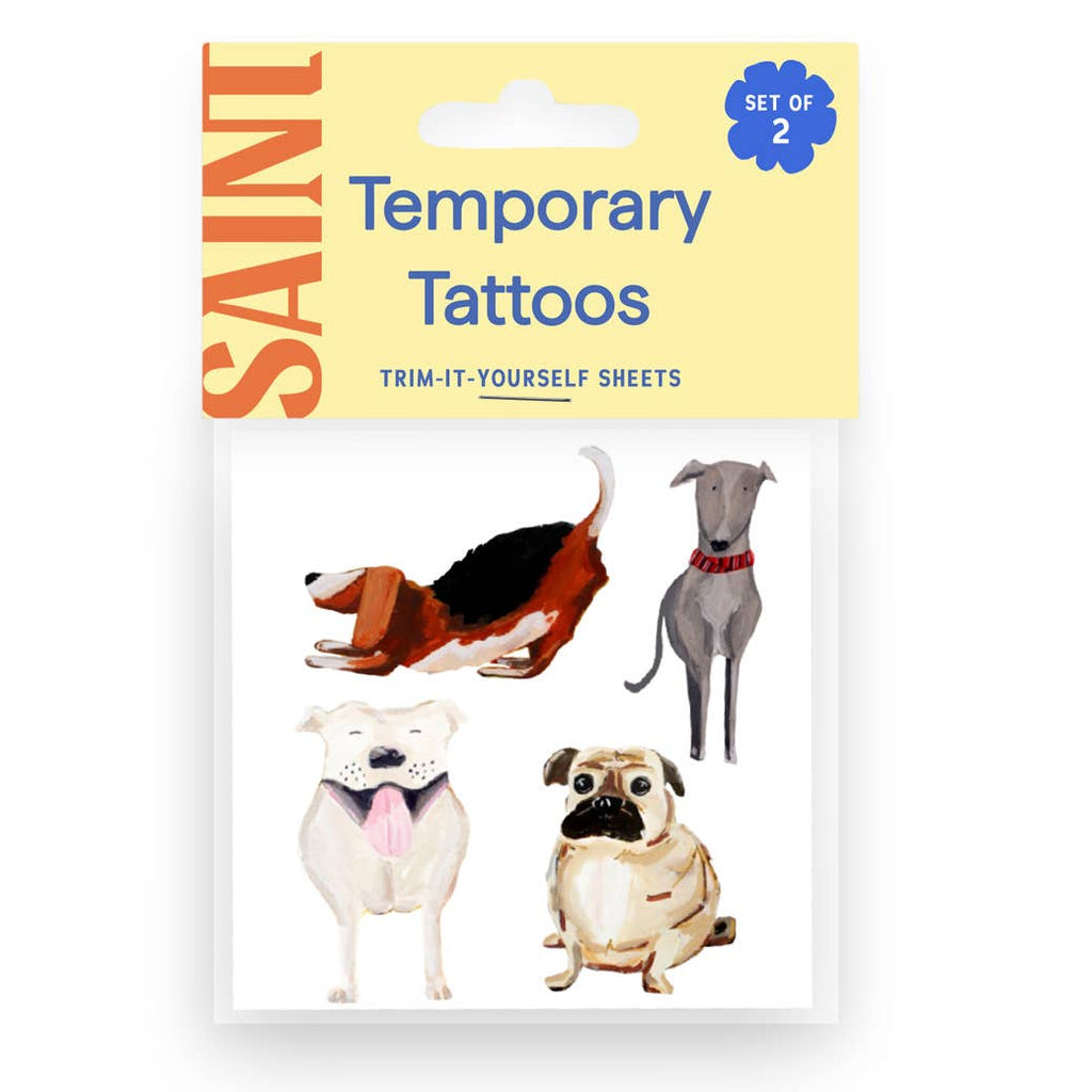 Happy Dogs Temporary Tattoos by Saint Tattoos - Freshie & Zero Studio Shop