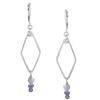 Silver Mirage Earrings - lilac - Freshie & Zero Studio Shop