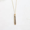 lyric necklace with smoky quartz - Freshie & Zero Studio Shop