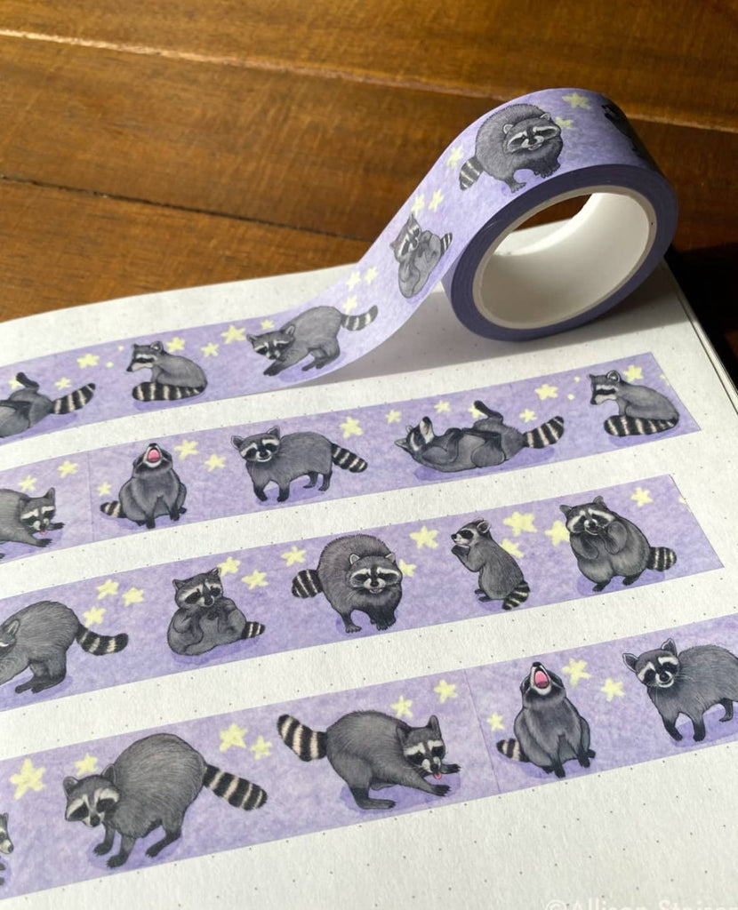 Rambunctious Raccoons Washi Tape - Freshie & Zero Studio Shop