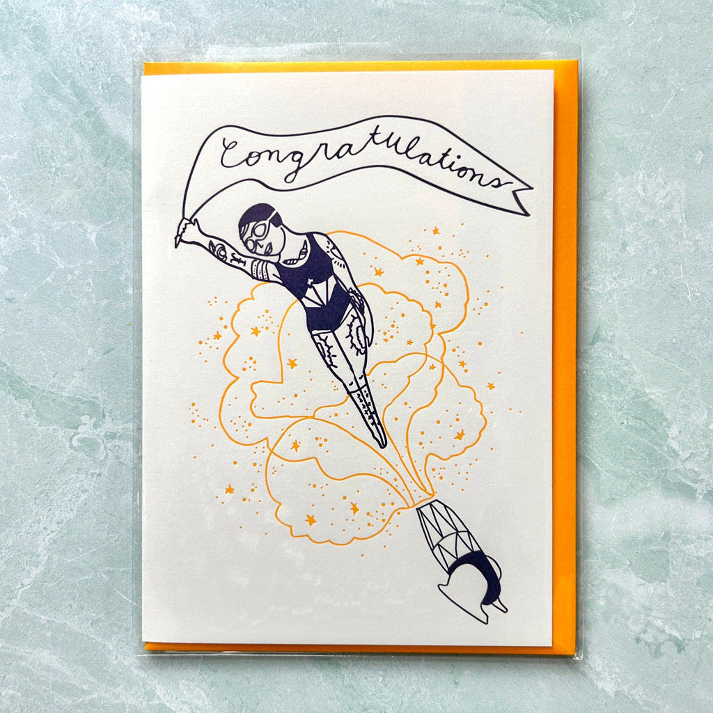 Circus Congratulations Greeting Card - Freshie & Zero Studio Shop