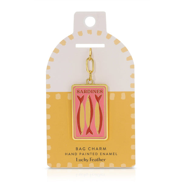 Sardines Enamel Bag Charm - Freshie & Zero Studio Shop