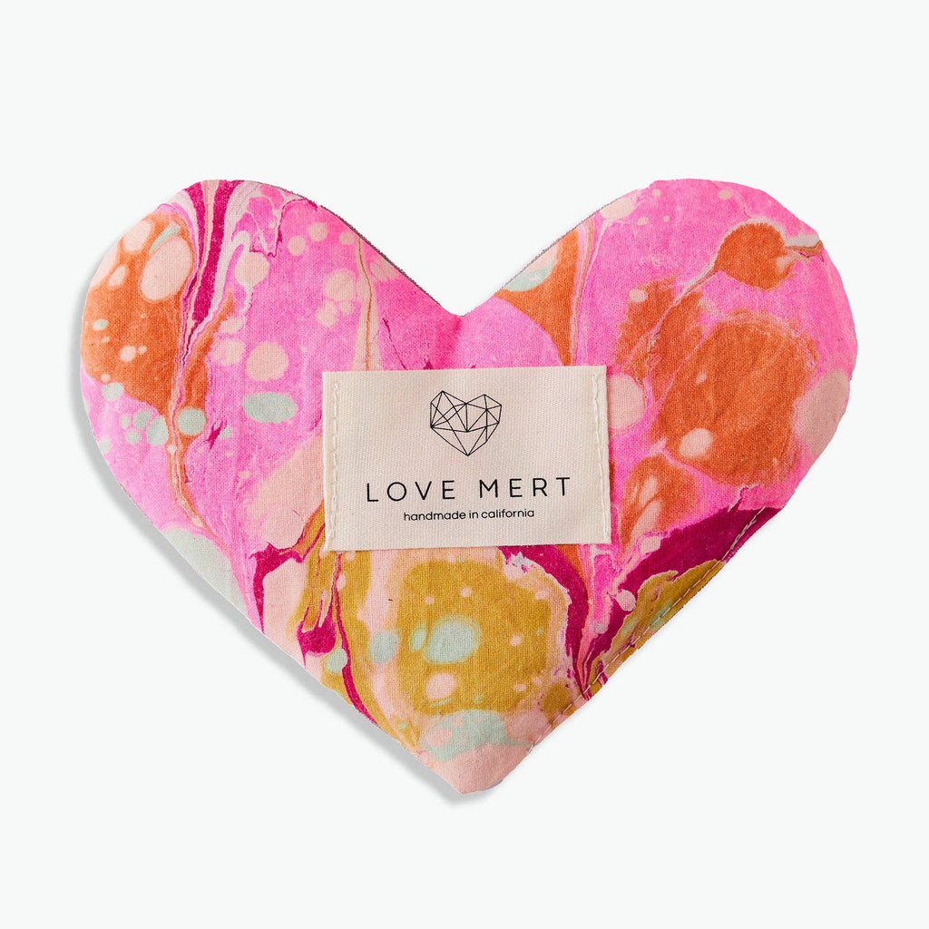 Marbled Love Heart Shaped Eye Pillow - Freshie & Zero Studio Shop