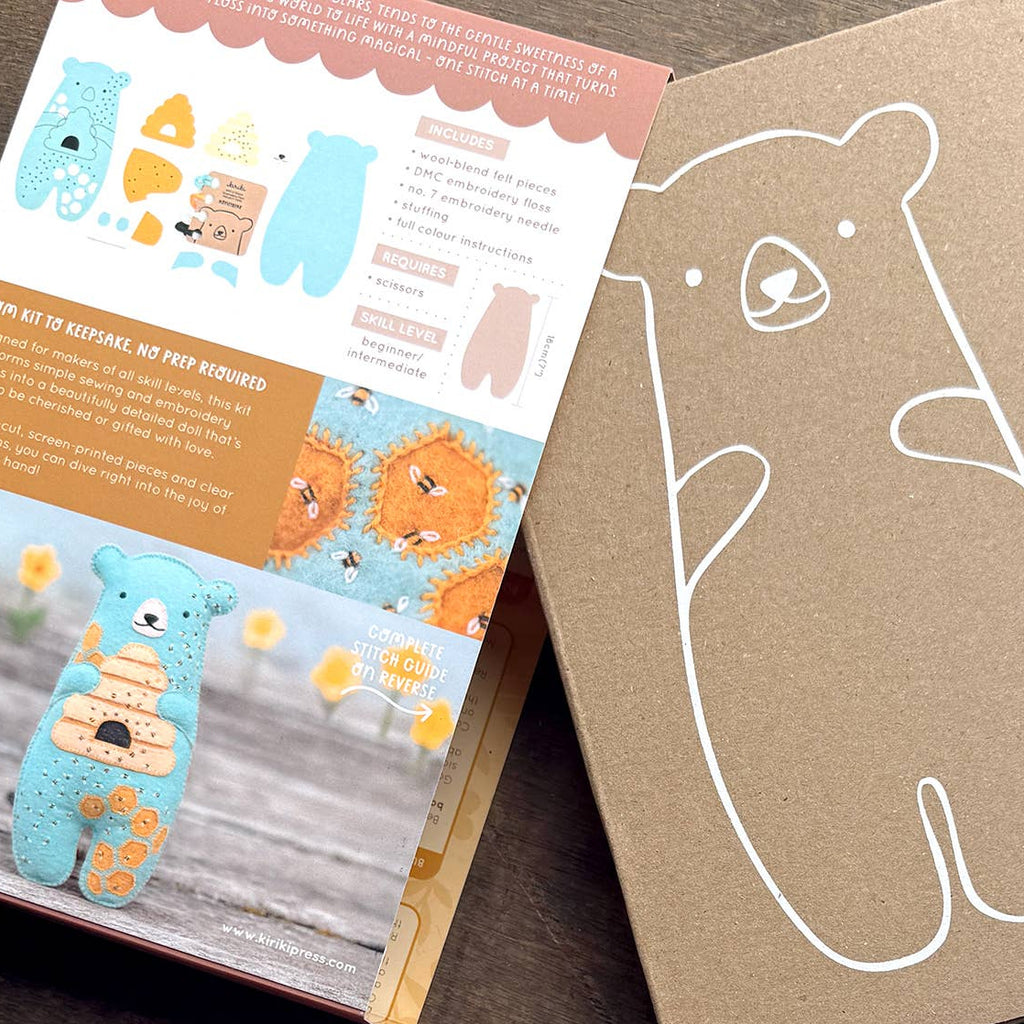 Honeybear Felt Doll Kit - Freshie & Zero Studio Shop