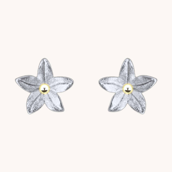 Summer Lily Sterling Silver Stud Earrings - Freshie & Zero Studio Shop