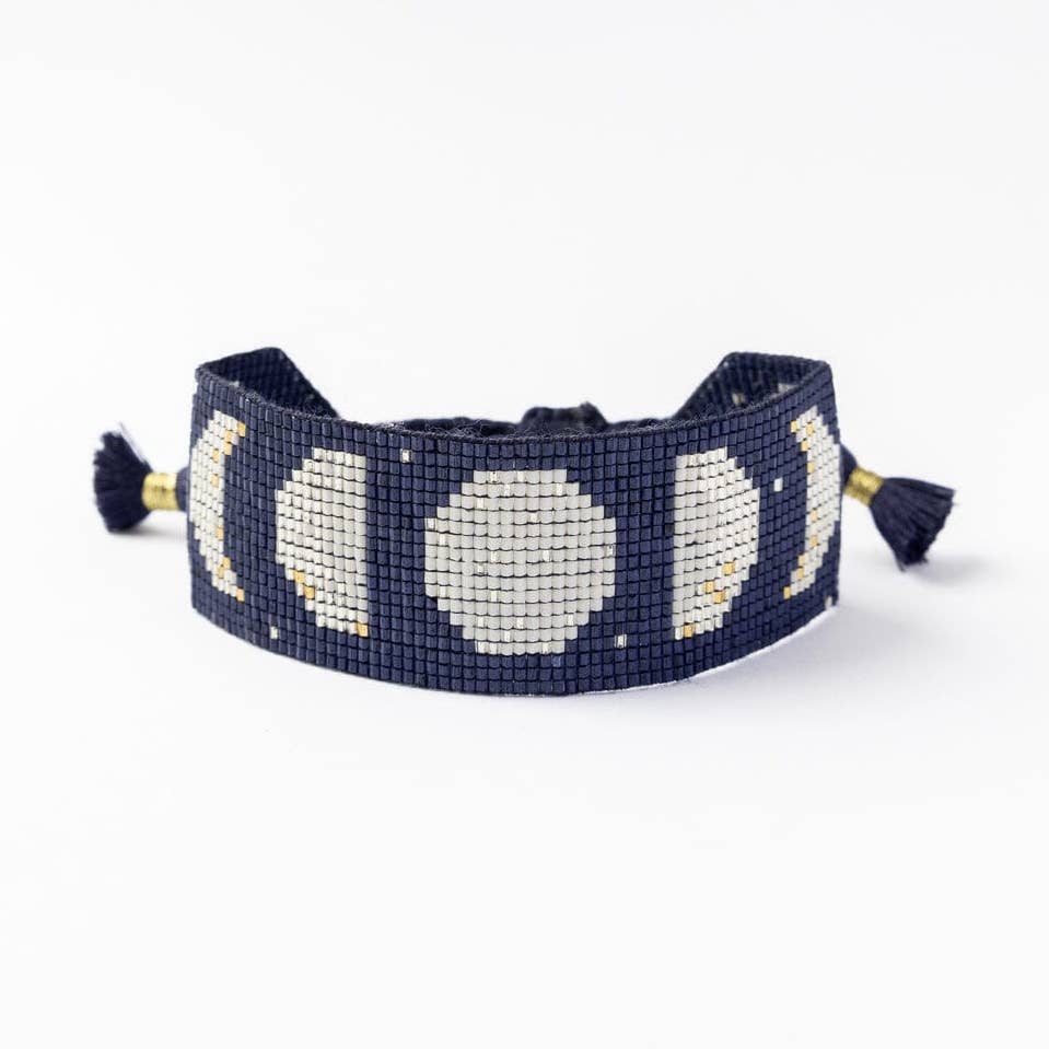 Erin Moon Phases Beaded Bracelet - Freshie & Zero Studio Shop