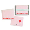 Mini Hearts Blush Flat Note Set by E. Frances Paper - Freshie & Zero Studio Shop