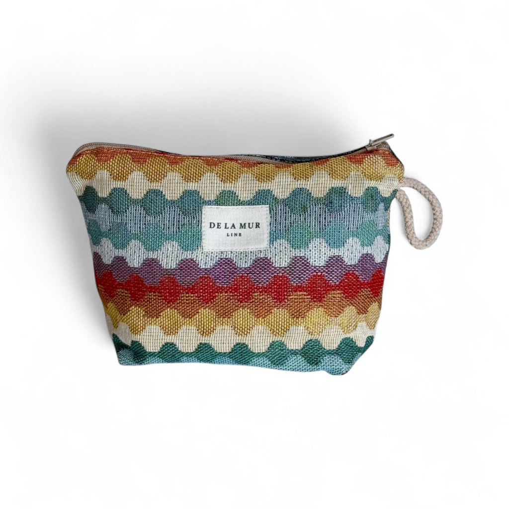 Small Makeup Bag: Wavy Rainbow - Freshie & Zero Studio Shop