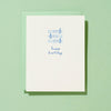 Sardine Letterpress Birthday Card - Freshie & Zero Studio Shop
