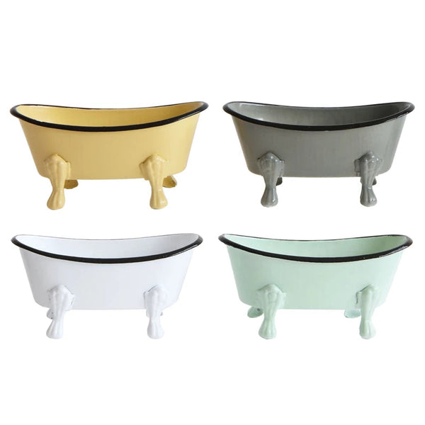 Mini Metal Bathtub Soap Dish - Freshie & Zero Studio Shop