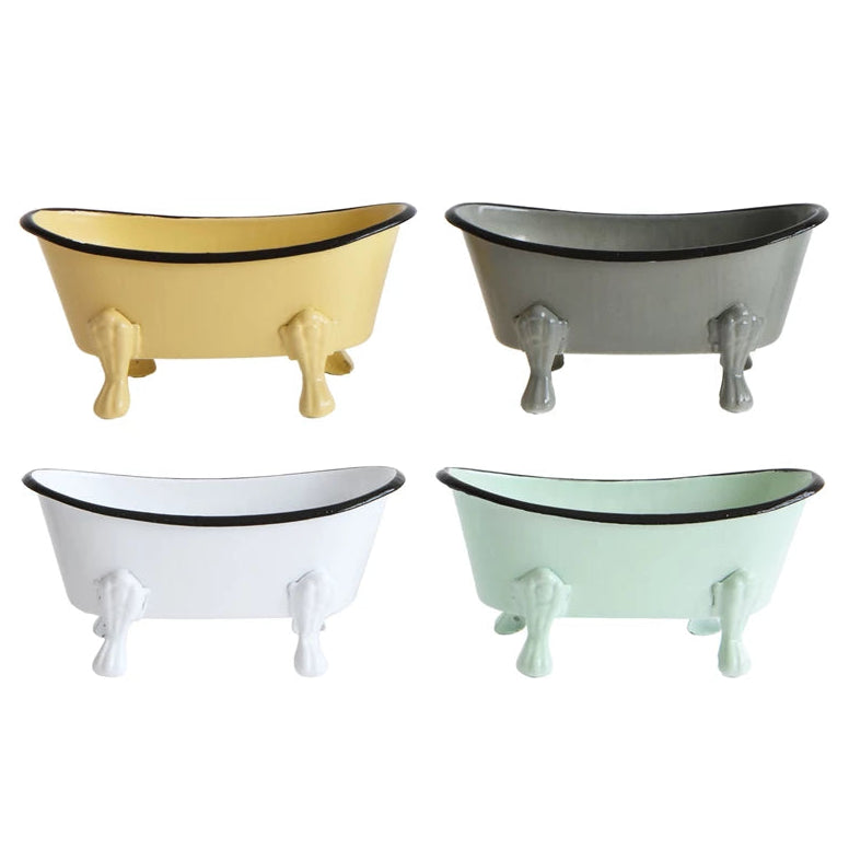 Mini Metal Bathtub Soap Dish - Freshie & Zero Studio Shop