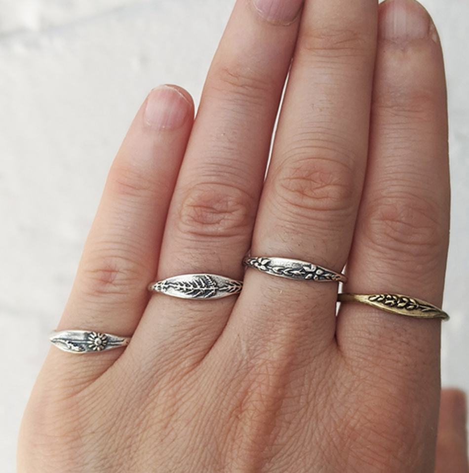 Daisy Ring: Sterling Silver / Size 6.5 - Freshie & Zero Studio Shop