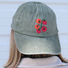 Washed Green Tomato Vine Embroidered Baseball Cap - Freshie & Zero Studio Shop