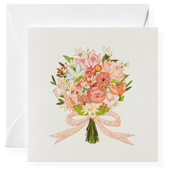 Flower Bouquet Gift Enclosure Card - Freshie & Zero Studio Shop