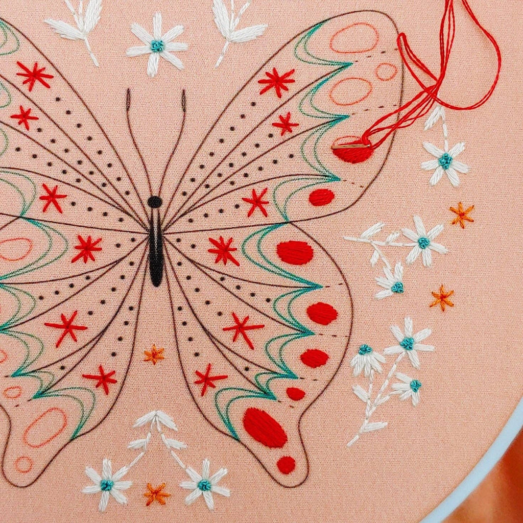 Butterfly Embroidery Kit by Cozyblue - Freshie & Zero Studio Shop