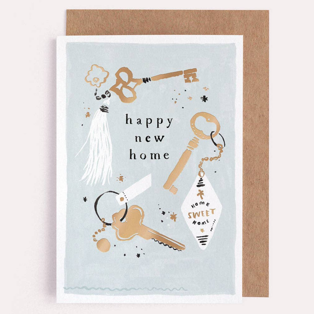 Keys New Home Card | Housewarming Card | New House Card - Freshie & Zero Studio Shop
