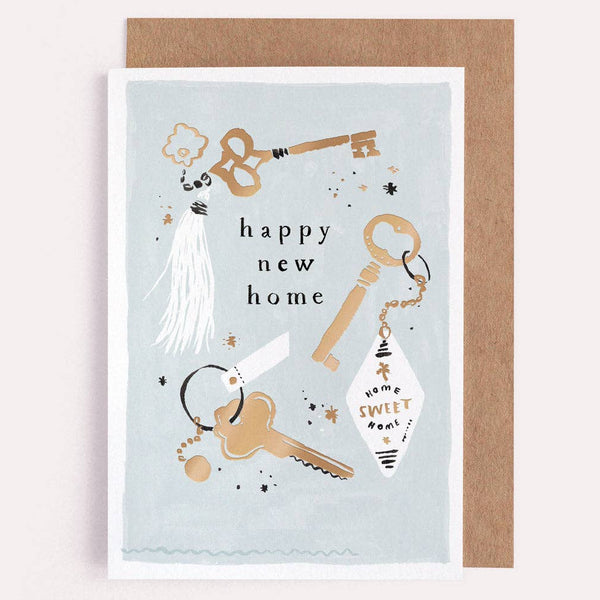 Keys New Home Card | Housewarming Card | New House Card - Freshie & Zero Studio Shop