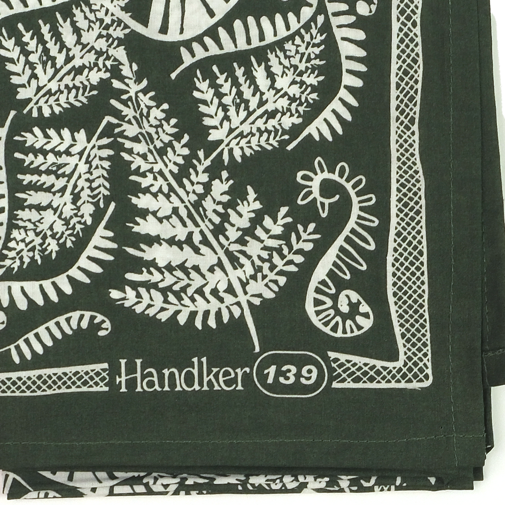 Handker Bandana: Fern Bandana No. 139 - Freshie & Zero Studio Shop