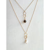 ella drop necklace with white pearl - Freshie & Zero Studio Shop