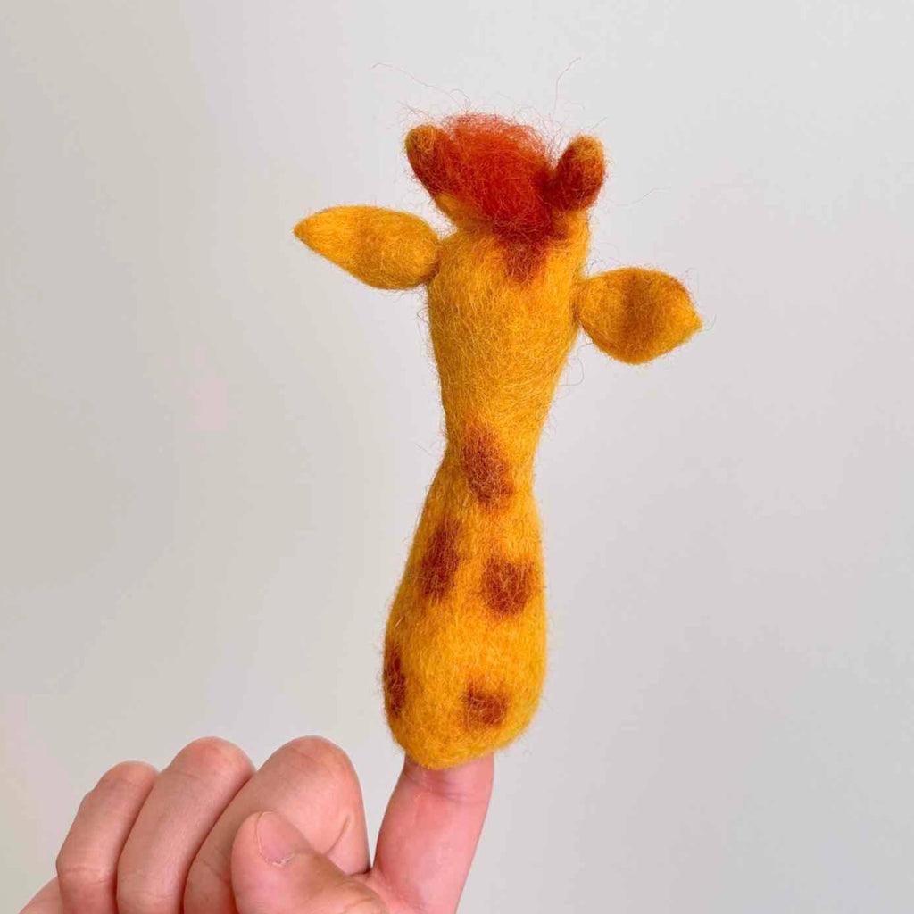 Giraffe Felt Finger Puppet - Freshie & Zero Studio Shop