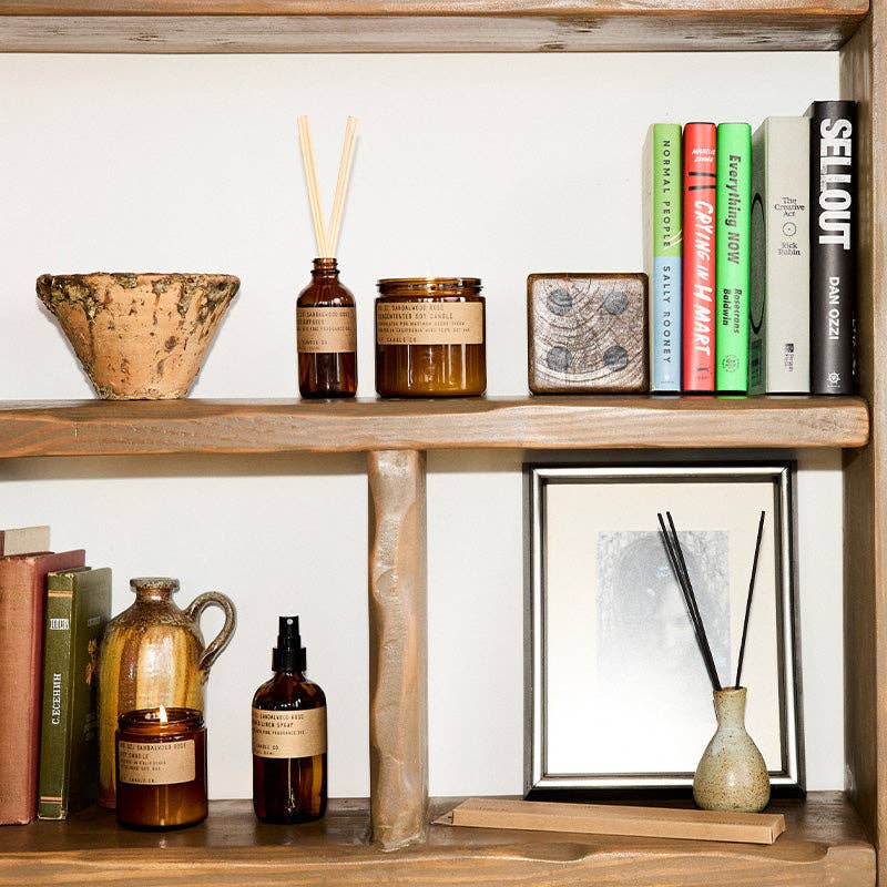 P.F. Candle Co. Soy Candle: Sandalwood Rose - Freshie & Zero Studio Shop