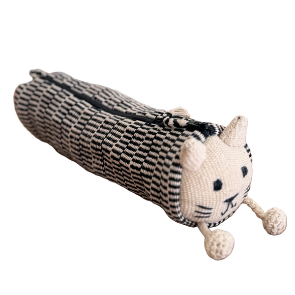 Cat Pencil Case in Black - Freshie & Zero Studio Shop