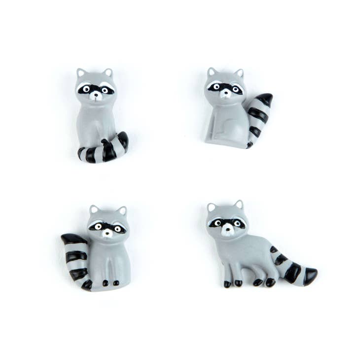 Little Mighty Magnets: Raccoons - Freshie & Zero Studio Shop