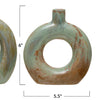 Stoneware Cut Out Vase - Celadon - Freshie & Zero Studio Shop