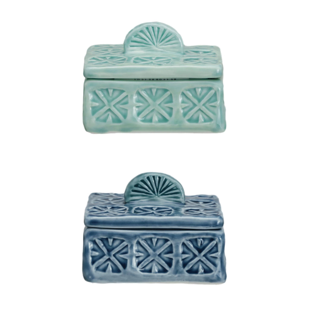 Stamped Stoneware Salt Cellar - Freshie & Zero Studio Shop