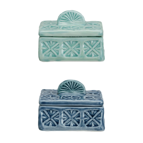 Stamped Stoneware Salt Cellar - Freshie & Zero Studio Shop
