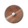 Hand-Painted Round Stoneware Canister with Wood Lid - Freshie & Zero Studio Shop