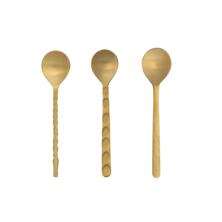 Brass Spoon with Sculpted Handle - Freshie & Zero Studio Shop