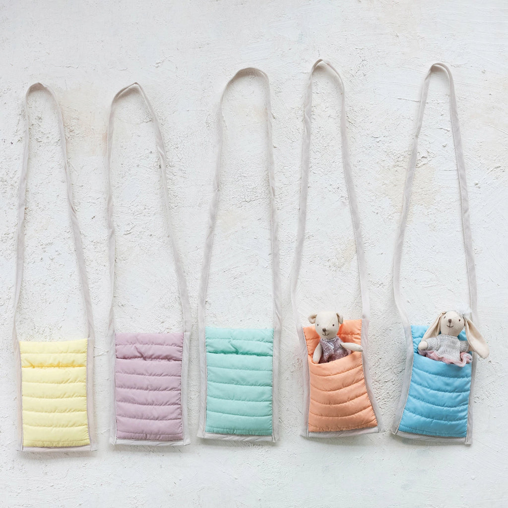 Puff Fabric Cross Body Plush Toy Holder - Freshie & Zero Studio Shop
