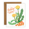 Dandelion Birthday Wishes Greeting Card - Freshie & Zero Studio Shop