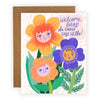 Welcome Baby, the Earth Says Hello Greeting Card - Freshie & Zero Studio Shop