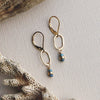 tidal blue gemstone drop earrings - Freshie & Zero Studio Shop