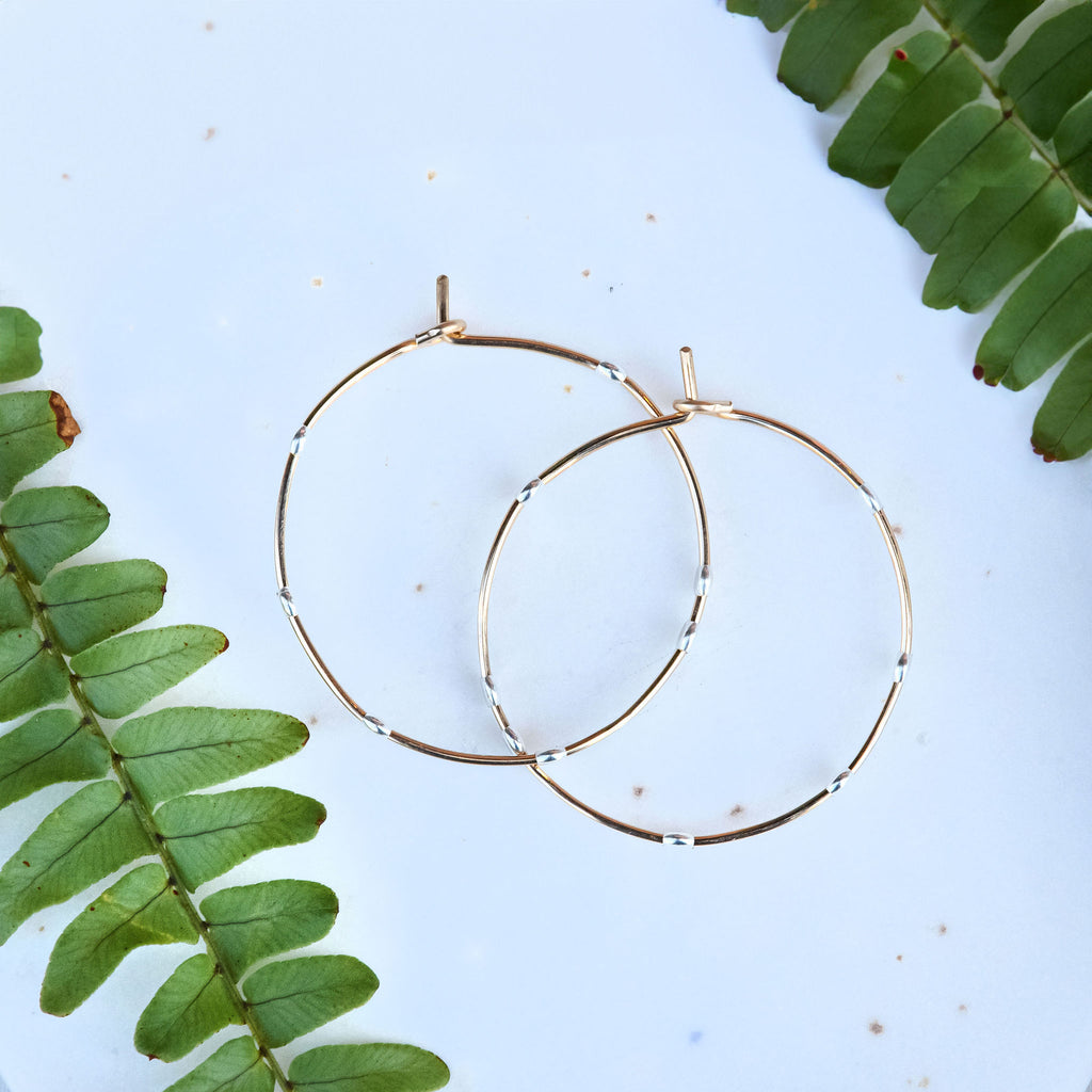 Minimal Cosmos Dotted Hoop - Medium - Freshie & Zero Studio Shop