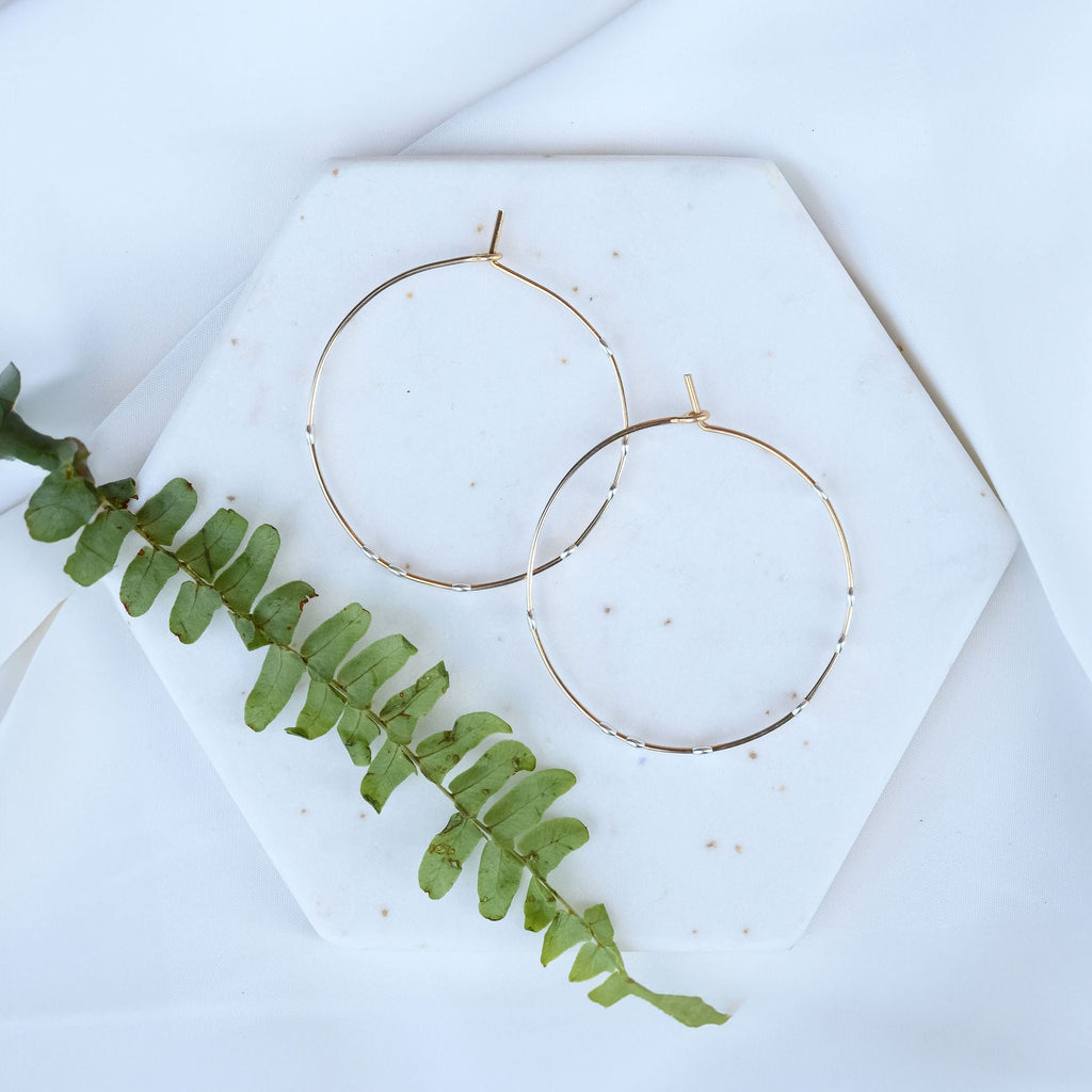 Minimal Cosmos Dotted Hoop - Large - Freshie & Zero Studio Shop
