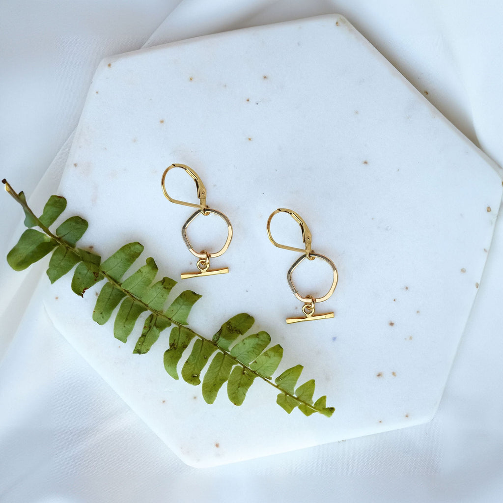 Mini Mantra Earrings - Freshie & Zero Studio Shop