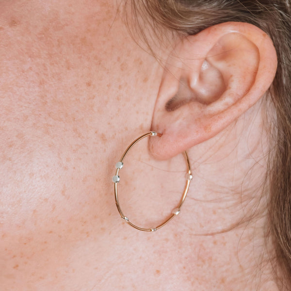 Minimal Cosmos Dotted Hoop - Small - Freshie & Zero Studio Shop