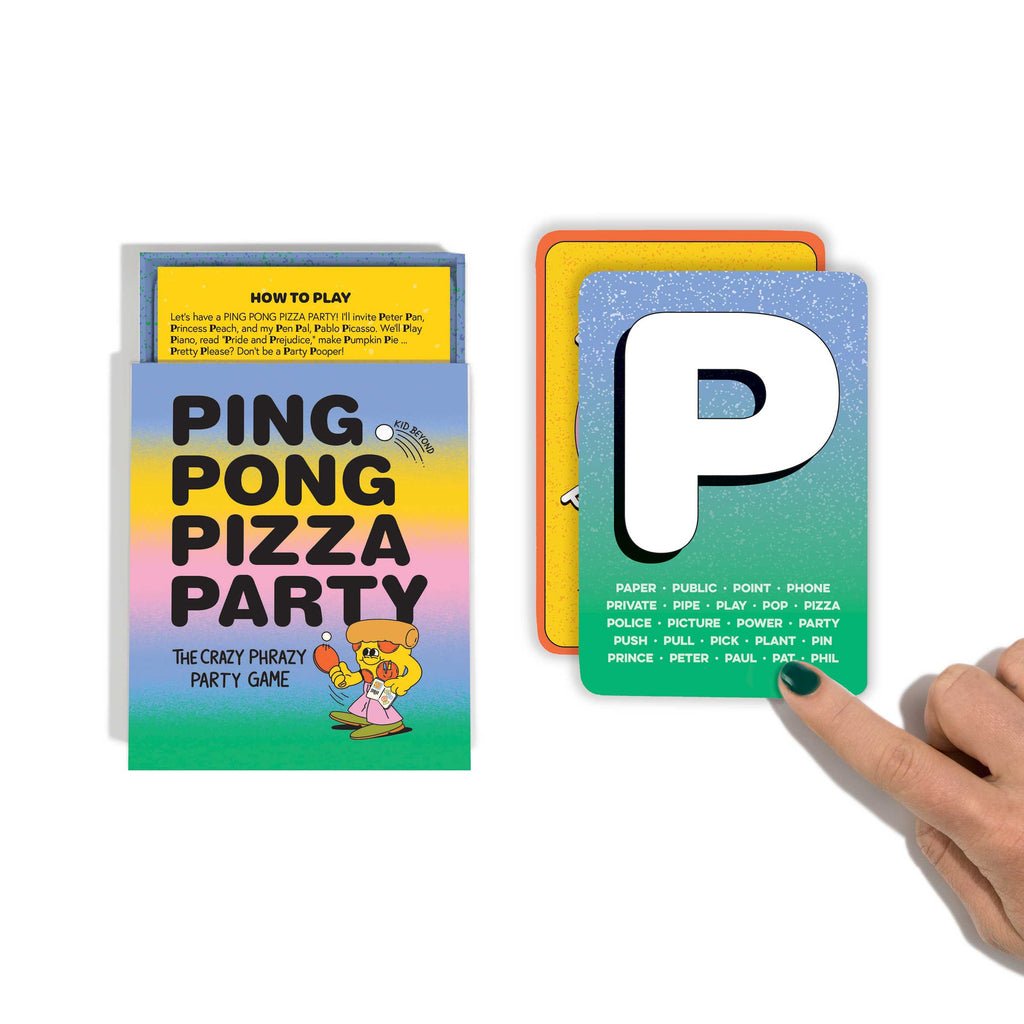 Ping Pong Pizza Party: The Crazy Phrazy Party Game - Freshie & Zero Studio Shop
