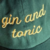 Gin and Tonic Embroidered Baseball Hat - Freshie & Zero Studio Shop