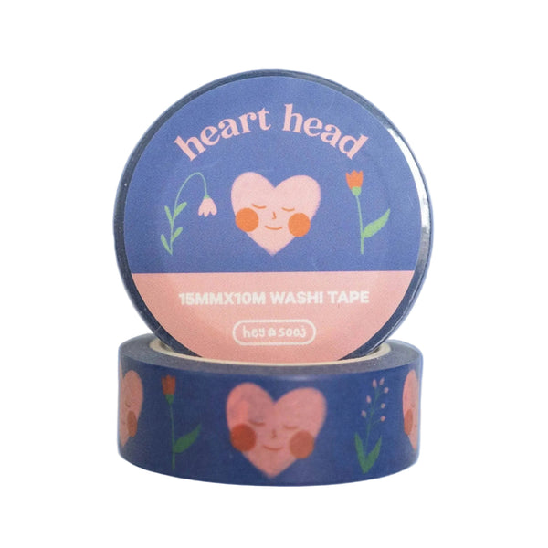 Heart Heads Washi Tape - Freshie & Zero Studio Shop